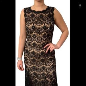Long Lace Black Dress